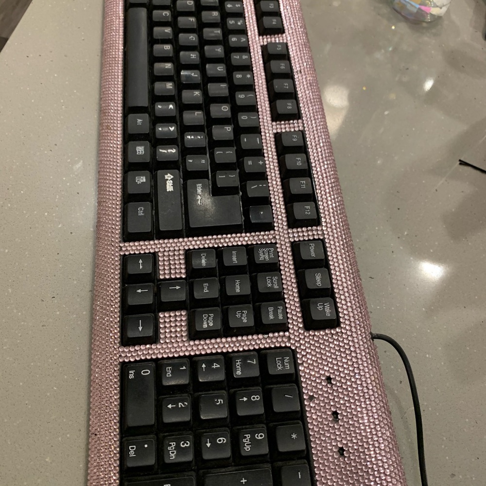 Beautiful bedazzled keyboard